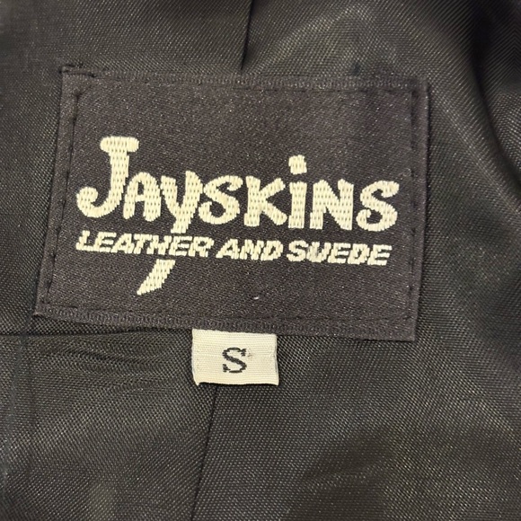 Jayskins Made in USA Black Leather Trench Coat - Picture 5 of 13